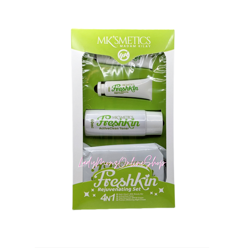 Mksmetics Freshkin 4in1 Set and Goat Milk Body Scrub Combo