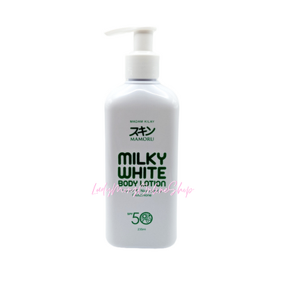 Mksmetics Mamoru Milky White Lotion and Goat Milk Body Scrub Combo