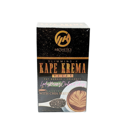 (2 Boxes) Slimming-K Kape Krema Decaf with Chia Seeds