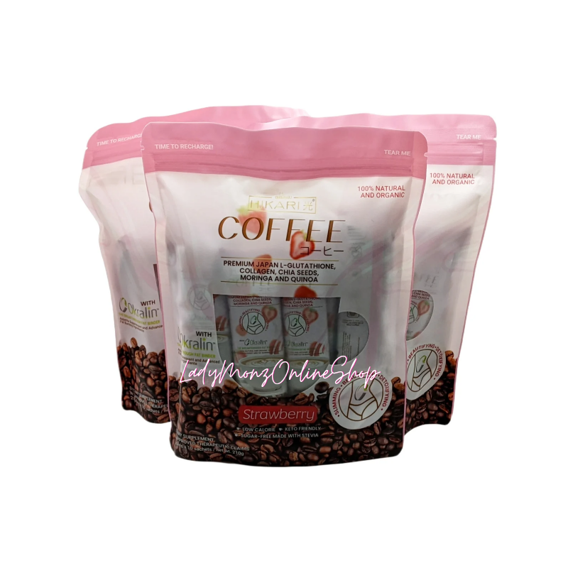 (3 Bags) Hikari Strawberry Coffee Flavor