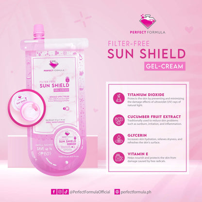 (2 Sachets) Perfect Formula Filter-Free Sun Shield Gel-Cream w/ SPF 30