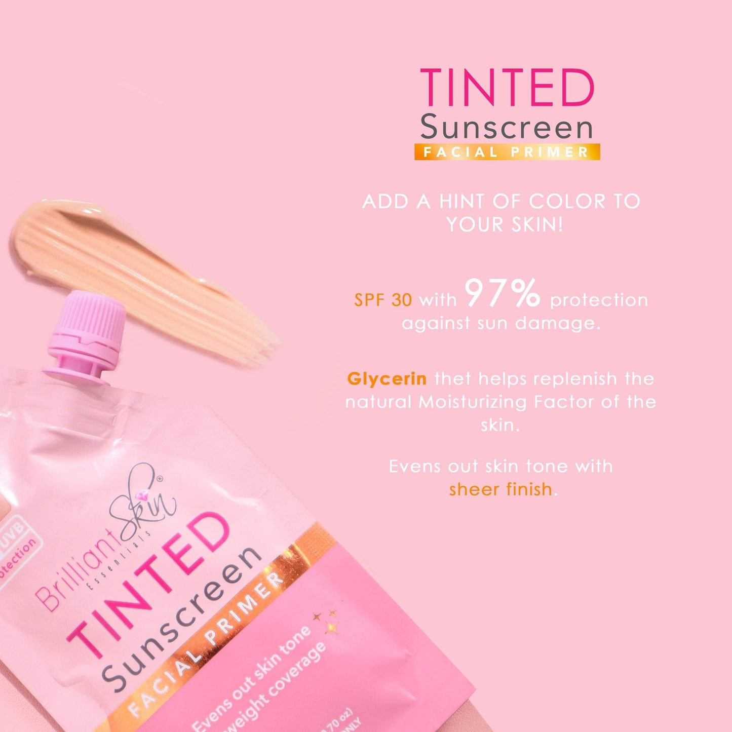 Brilliant Skin Sunscreen Gel-Cream w/ SPF30 & Tinted Sunscreen w/ SPF50