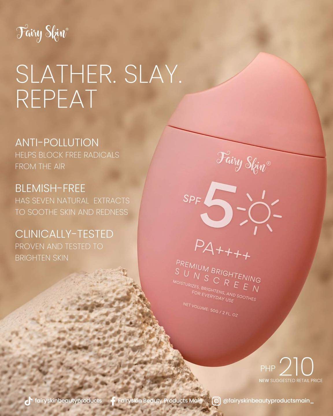 Fairy Skin Premium Brightening Sunscreen w/ SPF 50