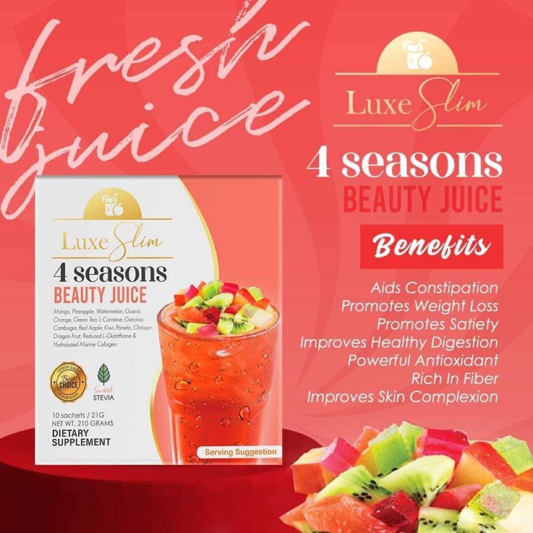 (2 Boxes) LuxeSlim 4 Seasons Beauty Juice