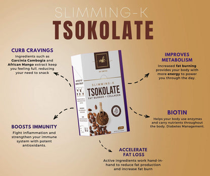 Slimming-K Tsokolate Fat Burner+Collagen with Biotin