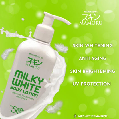 Mamoru Milky White Body Lotion (235mL)