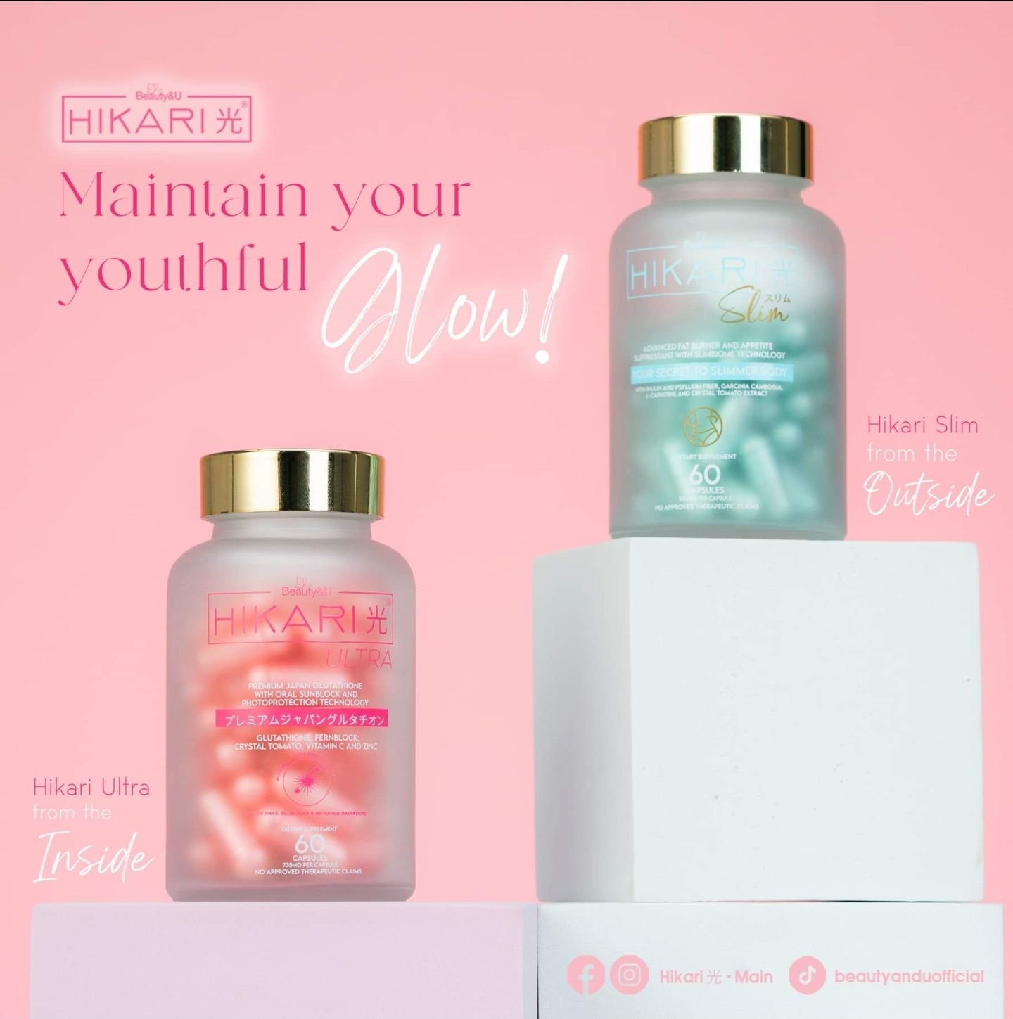 (2 Bottles) Beauty&U Hikari Slim