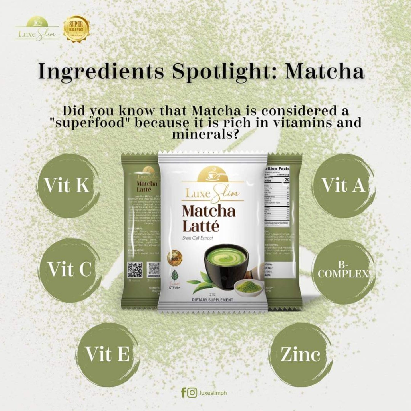 (2 Boxes) LuxeSlim Matcha Latte